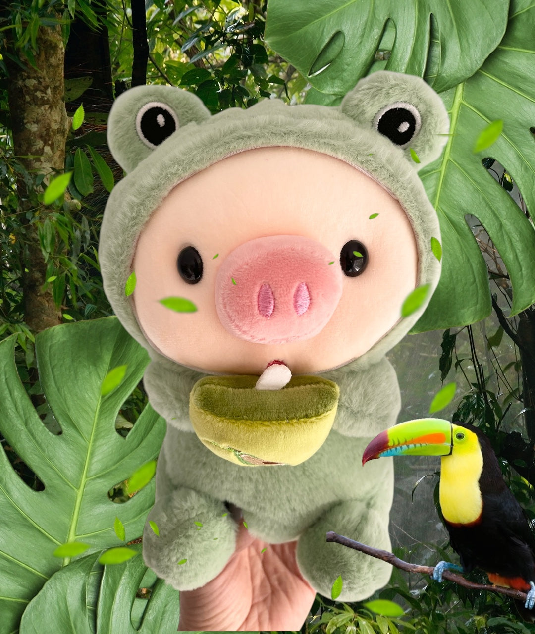 OMG! Kawaii Pig in Frog Costume Plush is HERE!