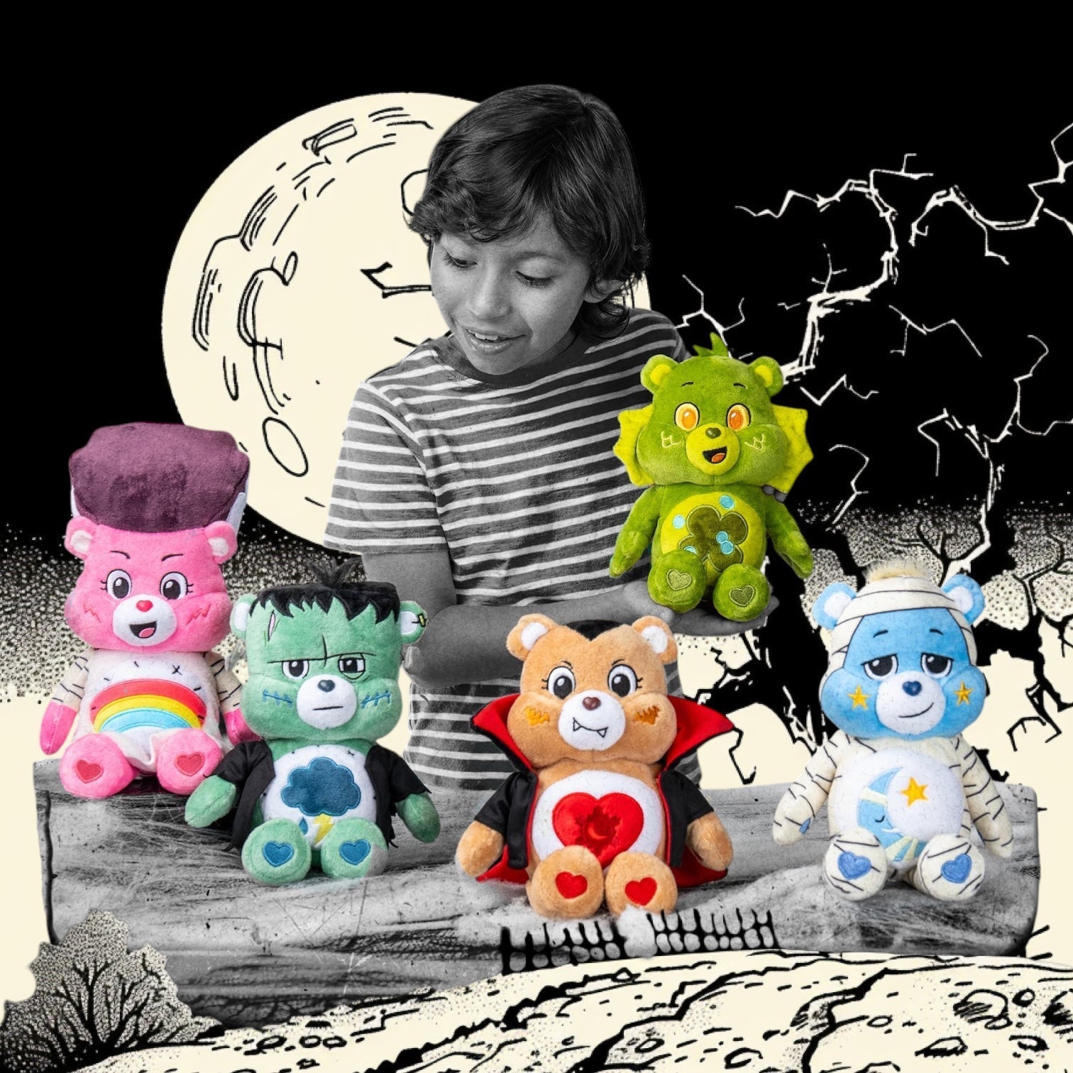 Care Bears x Universal Monsters Plushies: A Cuddly Collision of Cute and Spooky! - Kawaii Toys