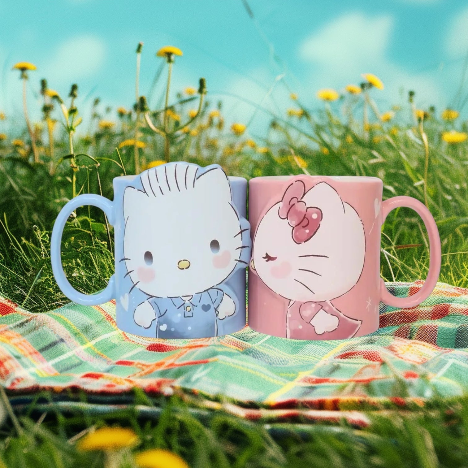Cute Gift Idea: Sanrio Hello Kitty and Dear Daniel Pair of Mugs! - Kawaii Toys