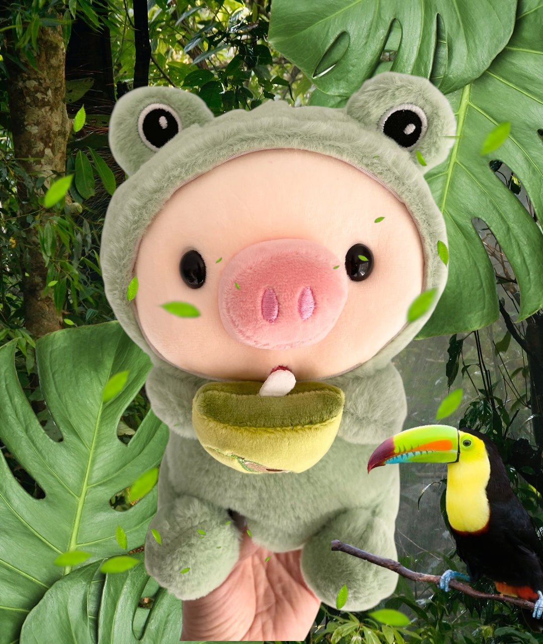 OMG! Kawaii Pig in Frog Costume Plush is HERE! - Kawaii Toys