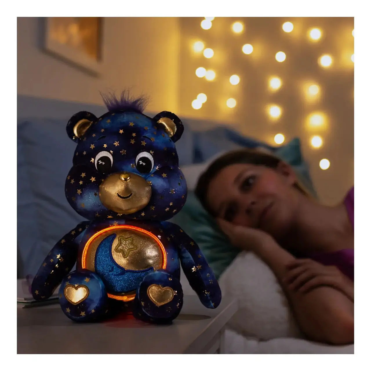 Care Bears Glowing Belly Bedtime Bear Plush - Kawaii Toys