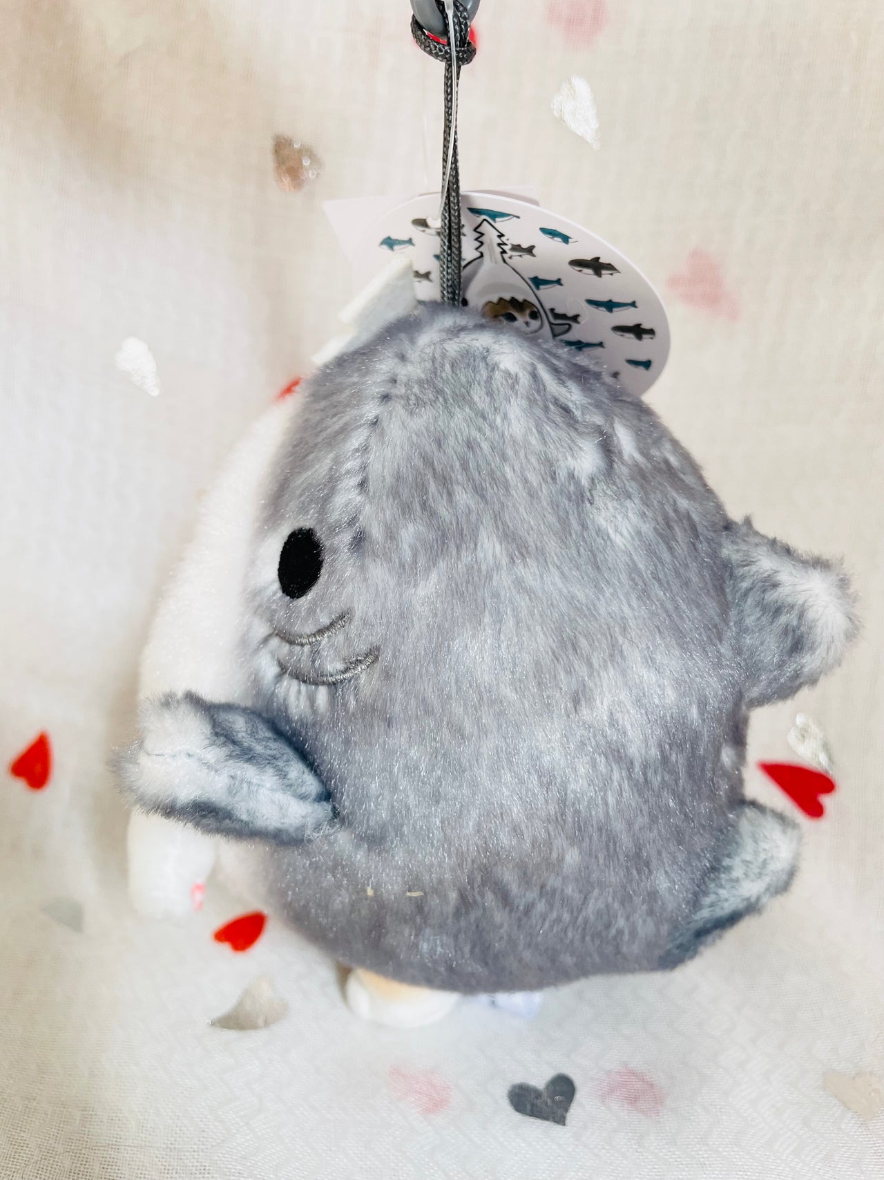 MofuSand Cream Cat Shark Costume Plush 13cm Mofusand
