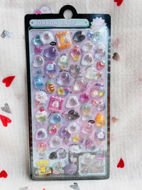 3D Crystal Stickers BonBon Drop BonBonland Cute Monster Ghosties Kawaii Toys