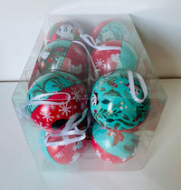 Hallmark Disney Mickey & Minnie Mouse Tin Christmas Bauble Pack of 12
