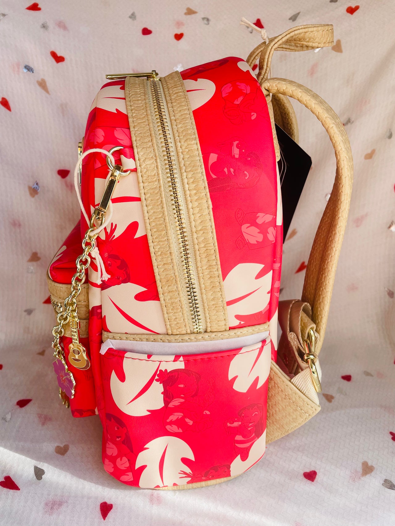 Loungefly Disney Lilo & Stitch Charm Cosplay Mini Backpack Loungefly