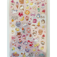 Japan Mind Wave Seals Yume Yume Sekai Kawaii Animals Stickers Sheet