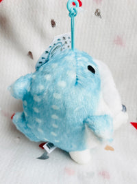 MofuSand Blue Bay Cat Shark Costume Plush 13cm Mofusand