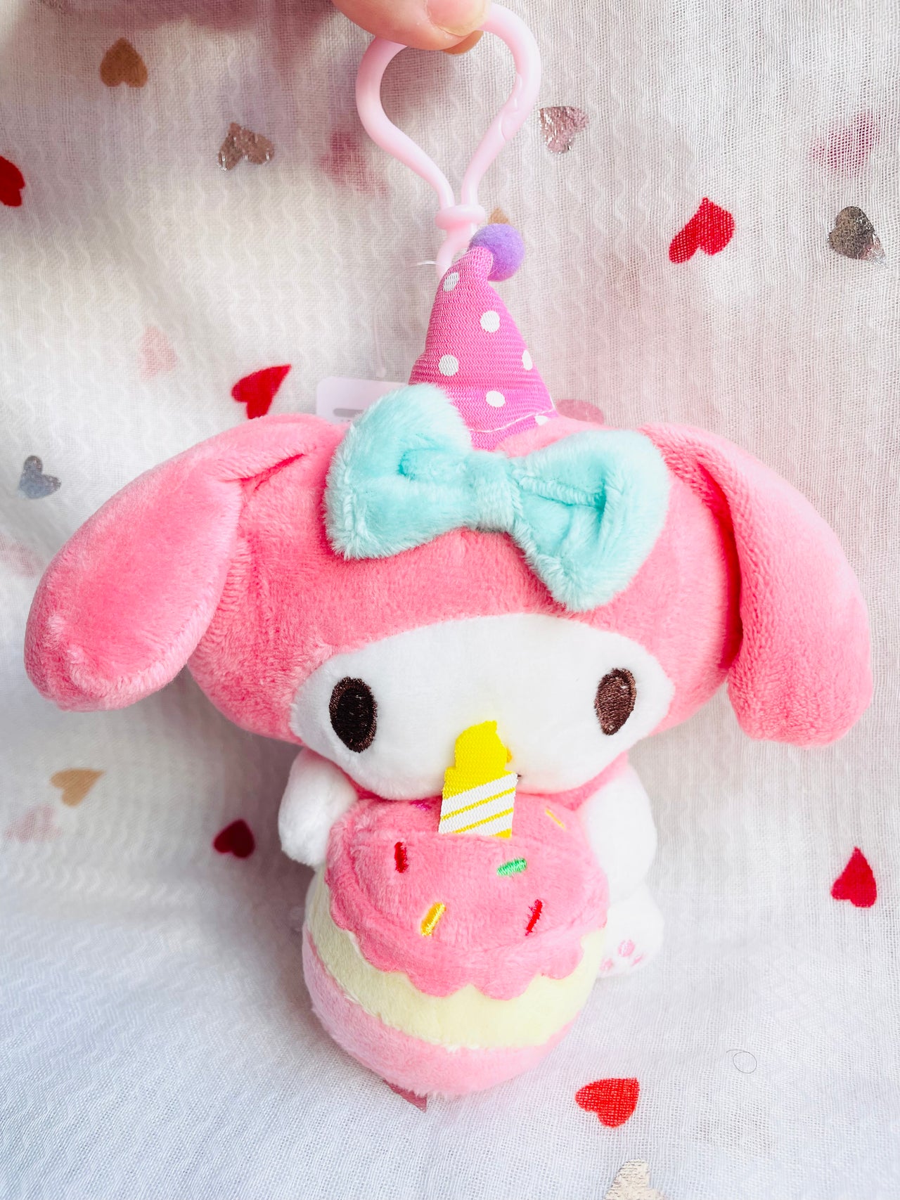 Sanrio Birthday Cake Plush Keychain 13cm My Melody Sanrio