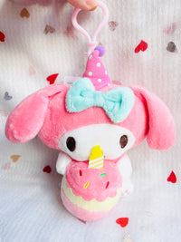 Sanrio Birthday Cake Plush Keychain 13cm My Melody Sanrio