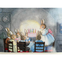 The Birthday Party - Cute Bunnies - Margaret Tempest Postcard