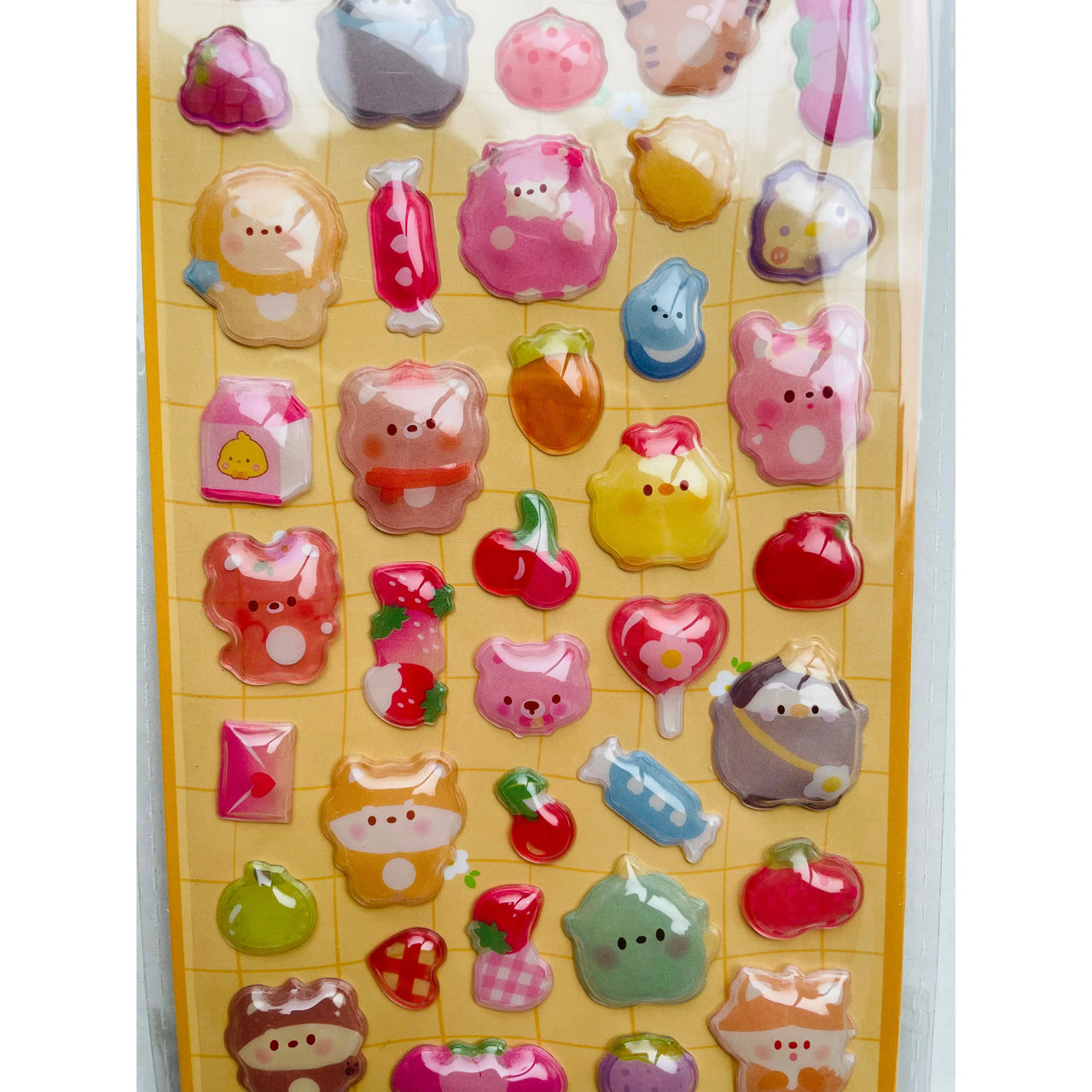 Bubble Puffy 3D Stickers Kawaii Cute Animals