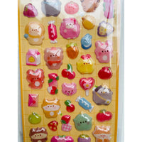 Bubble Puffy 3D Stickers Kawaii Cute Animals