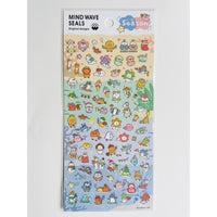 Japan Mind Wave Seals Kawaii Animals 4 Seasons Stickers Sheet