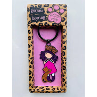 Santoro Gorjuss Keyring in A Gift Box Cat Love