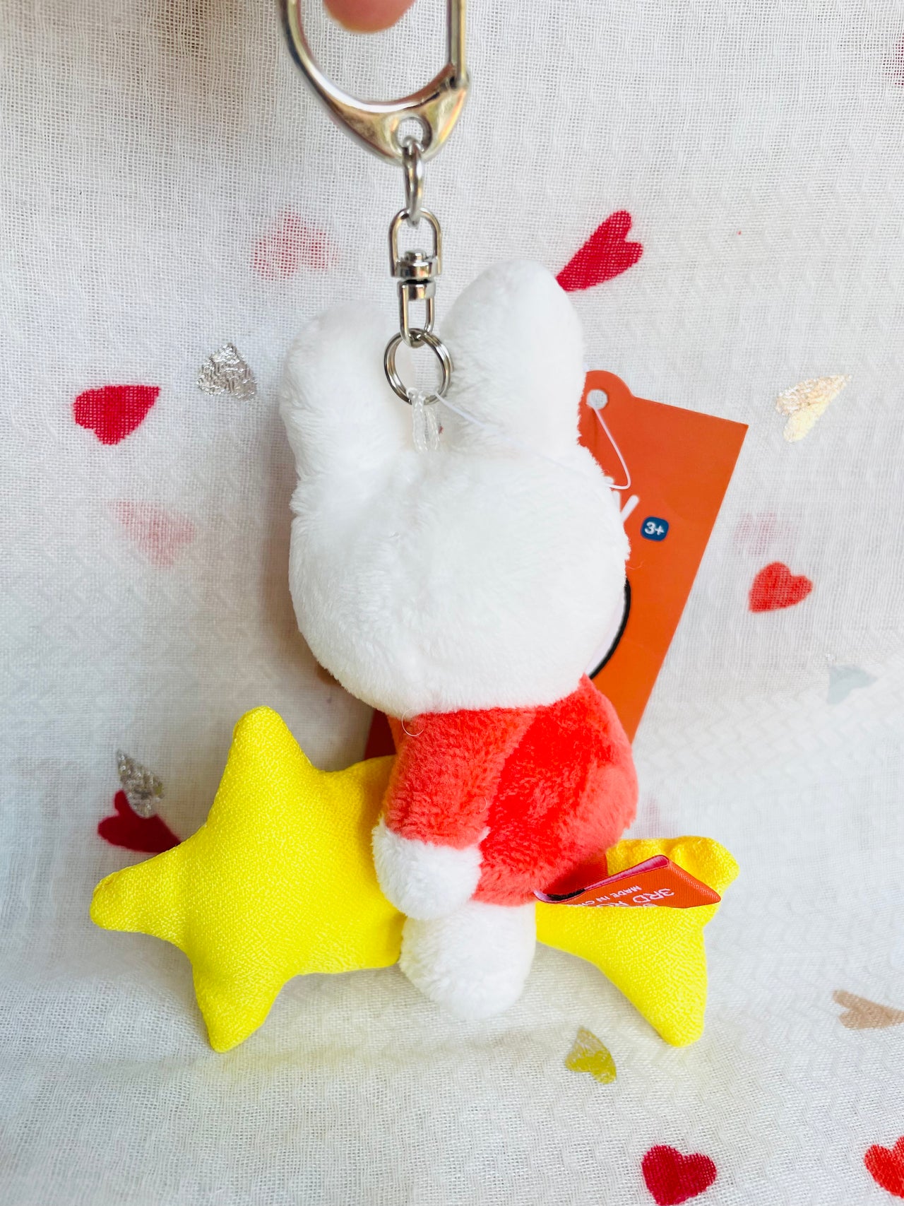 Miffy Dream Series Plush Keychain 12cm Miffy on Shooting Star Miffy