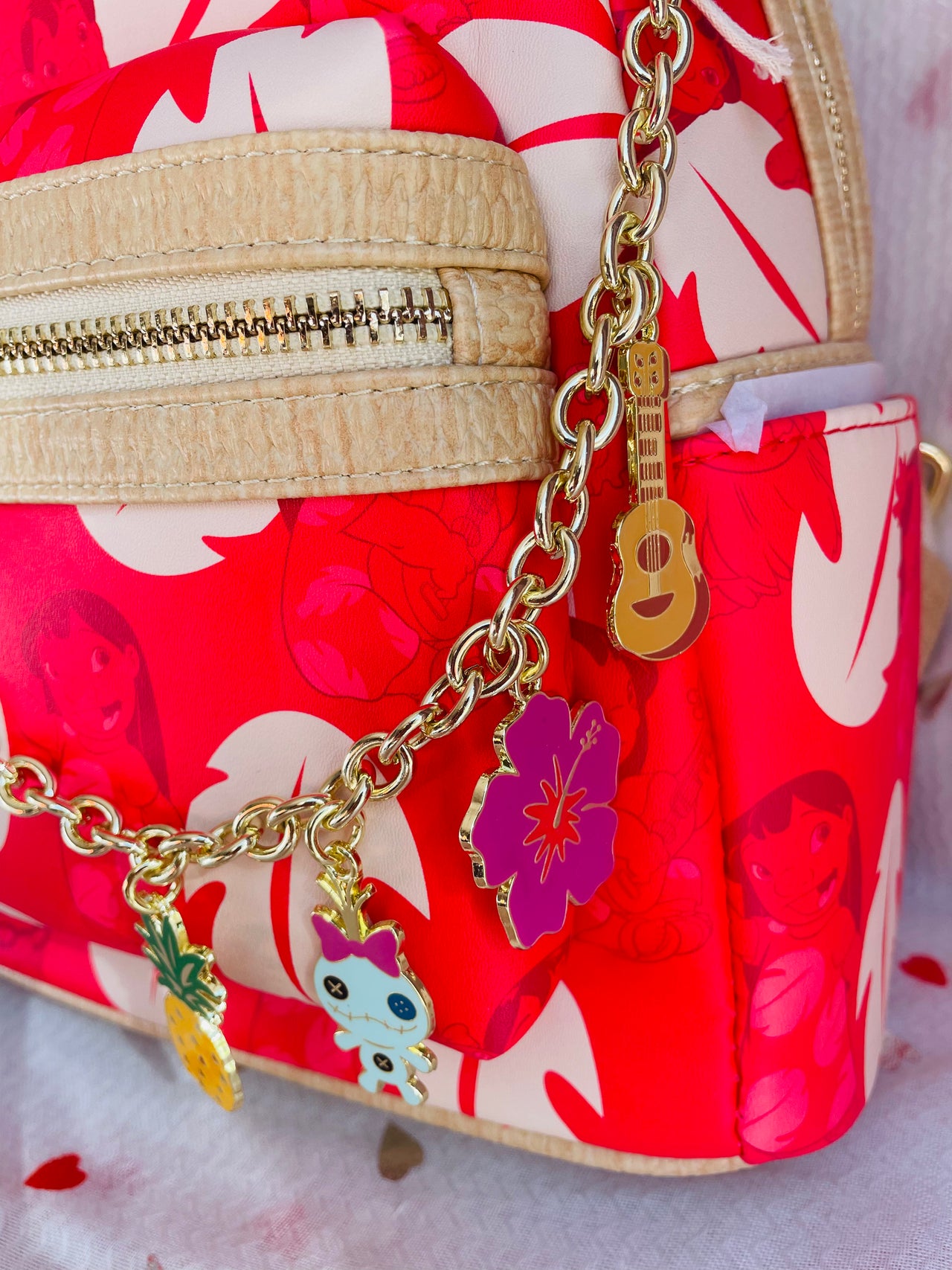 Loungefly Disney Lilo & Stitch Charm Cosplay Mini Backpack Loungefly