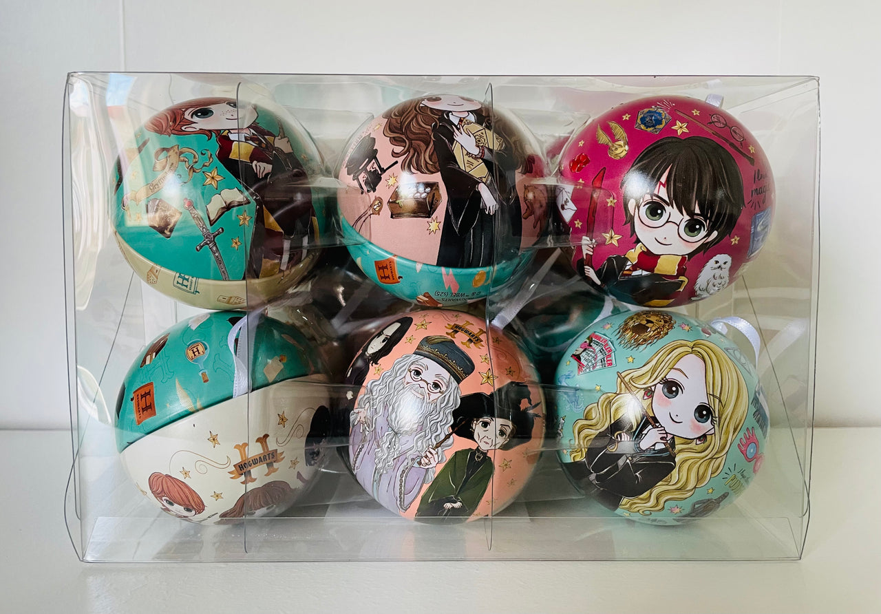 Hallmark Harry Potter Tin Bauble Christmas Ornaments Pack of 12
