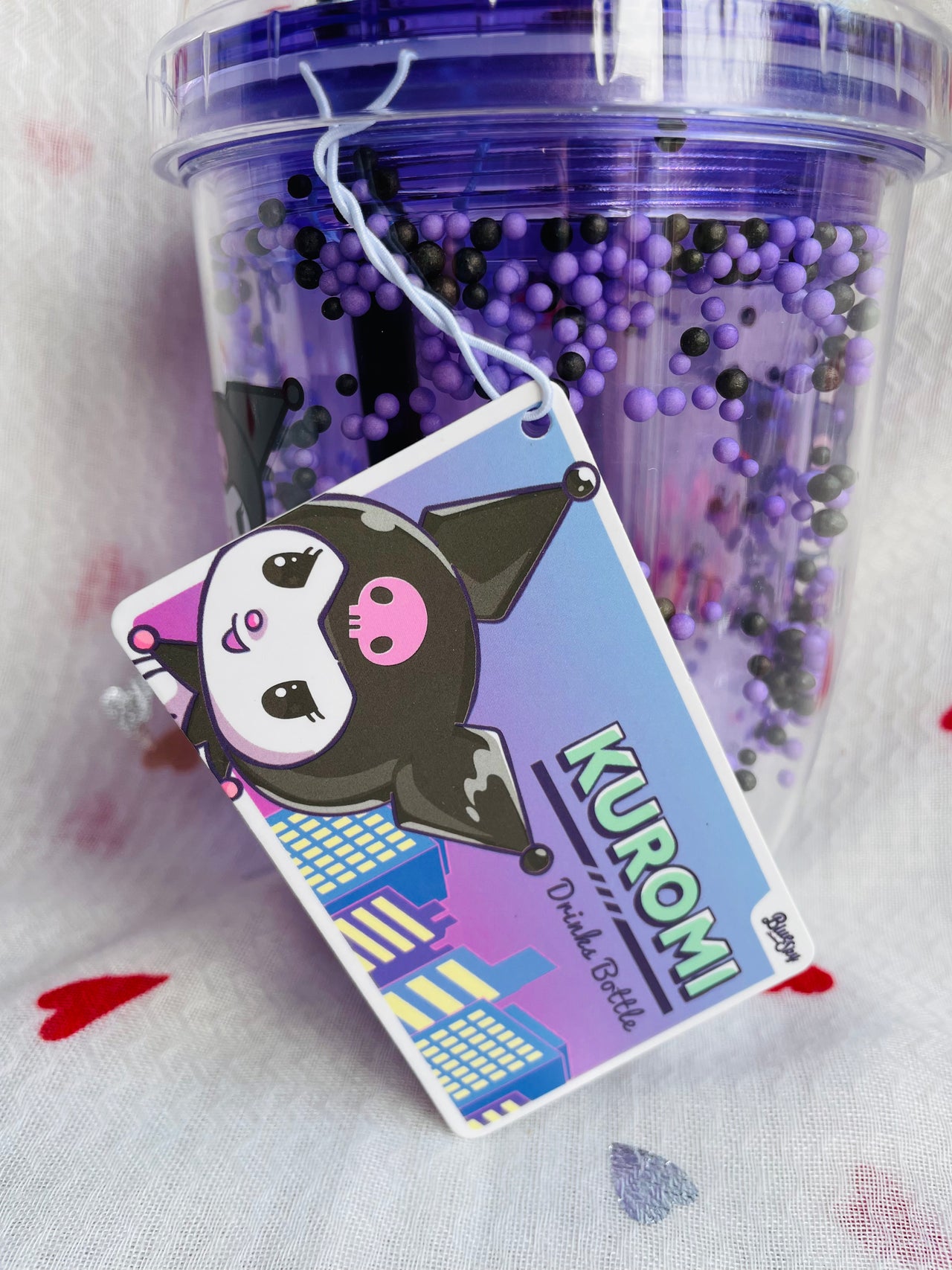 Sanrio Kuromi Boba Cup with Straw Blue Sky Studios