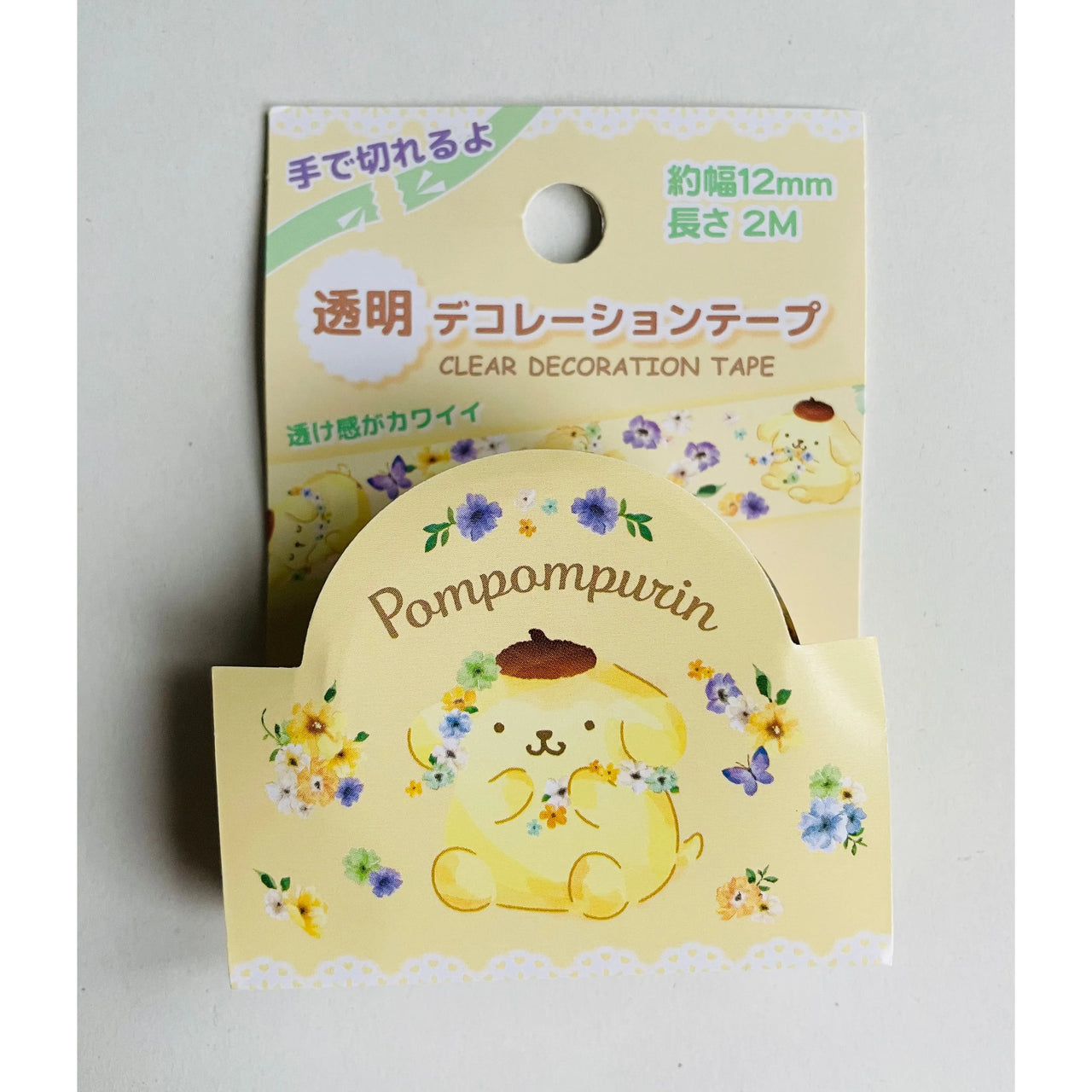 Japan Sanrio Transparent Decoration Washi Tape - Pompompurin