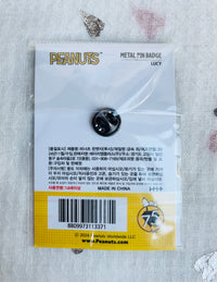 Peanuts Snoopy 75th Anniversary Pin Badge - Lucy Peanuts