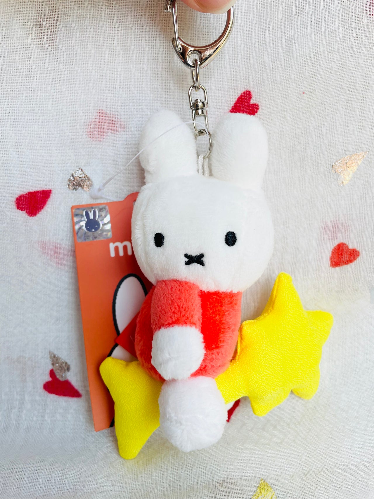 Miffy Dream Series Plush Keychain 12cm Miffy on Shooting Star Miffy