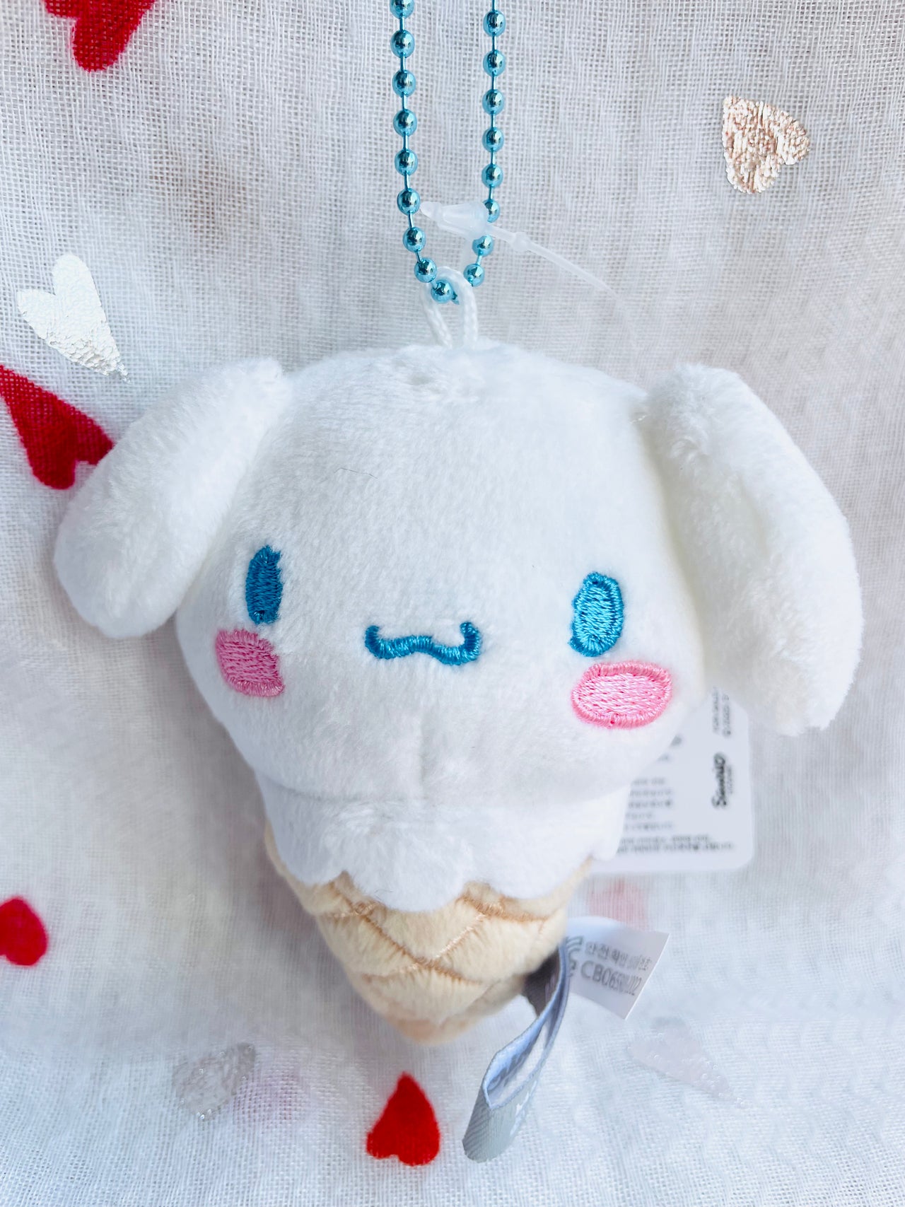 Sanrio Cinnamoroll Ice Cream Plush Keychain 8cm Sanrio