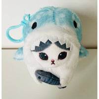 MofuSand Blue Bay Cat Shark Costume Plush 13cm