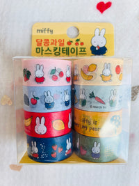 Miffy Sweet Fruit Deco Masking Tape 8 Pack Set Miffy
