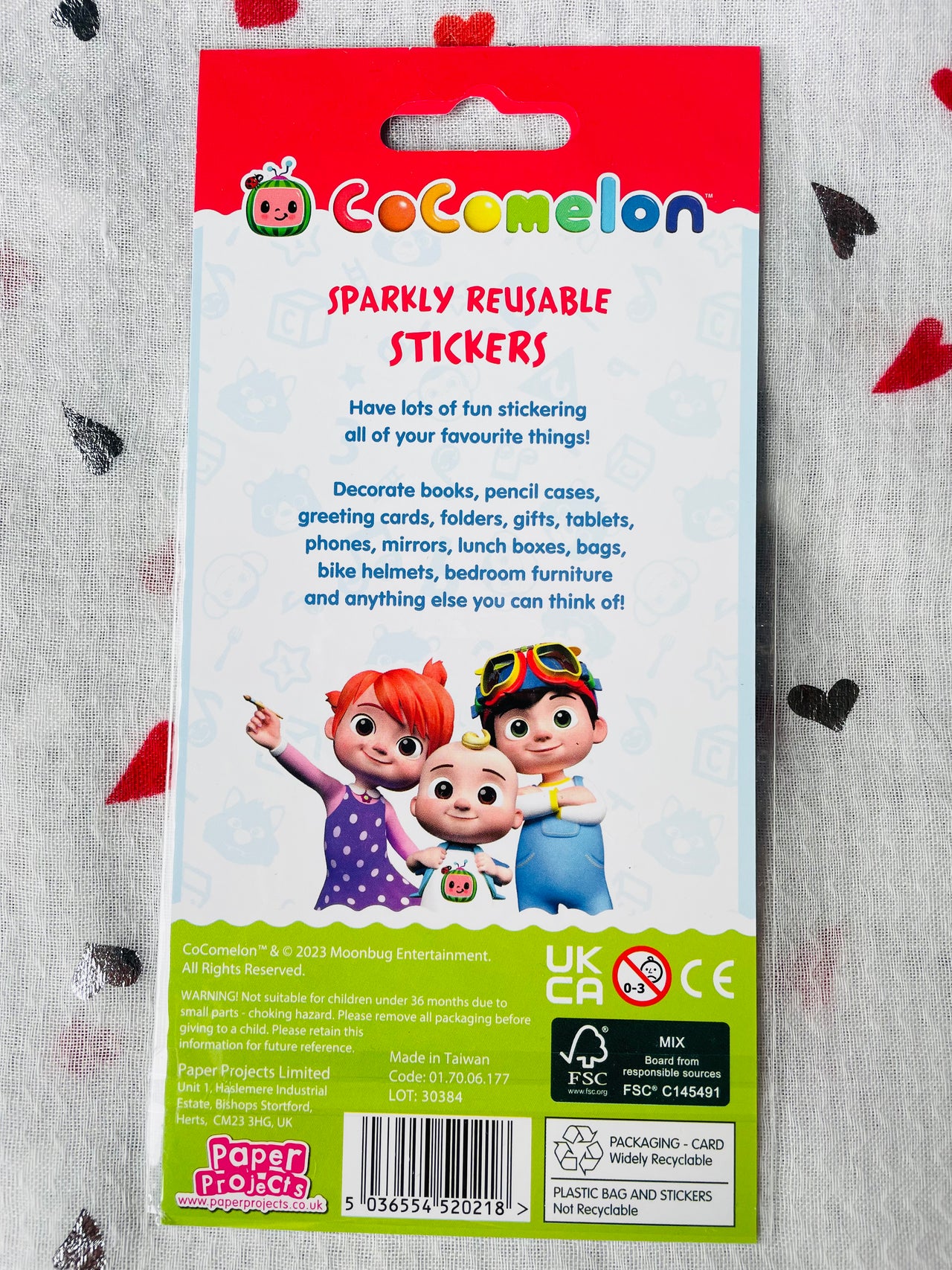 Cocomelon Foil Stickers Paper Projects