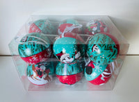 Hallmark Disney Mickey & Minnie Mouse Tin Christmas Bauble Pack of 12