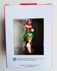 Hallmark Scooby-Doo Hanging Ornament with Wreath & Santa Hat