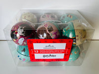 Hallmark Harry Potter Tin Bauble Christmas Ornaments Pack of 12