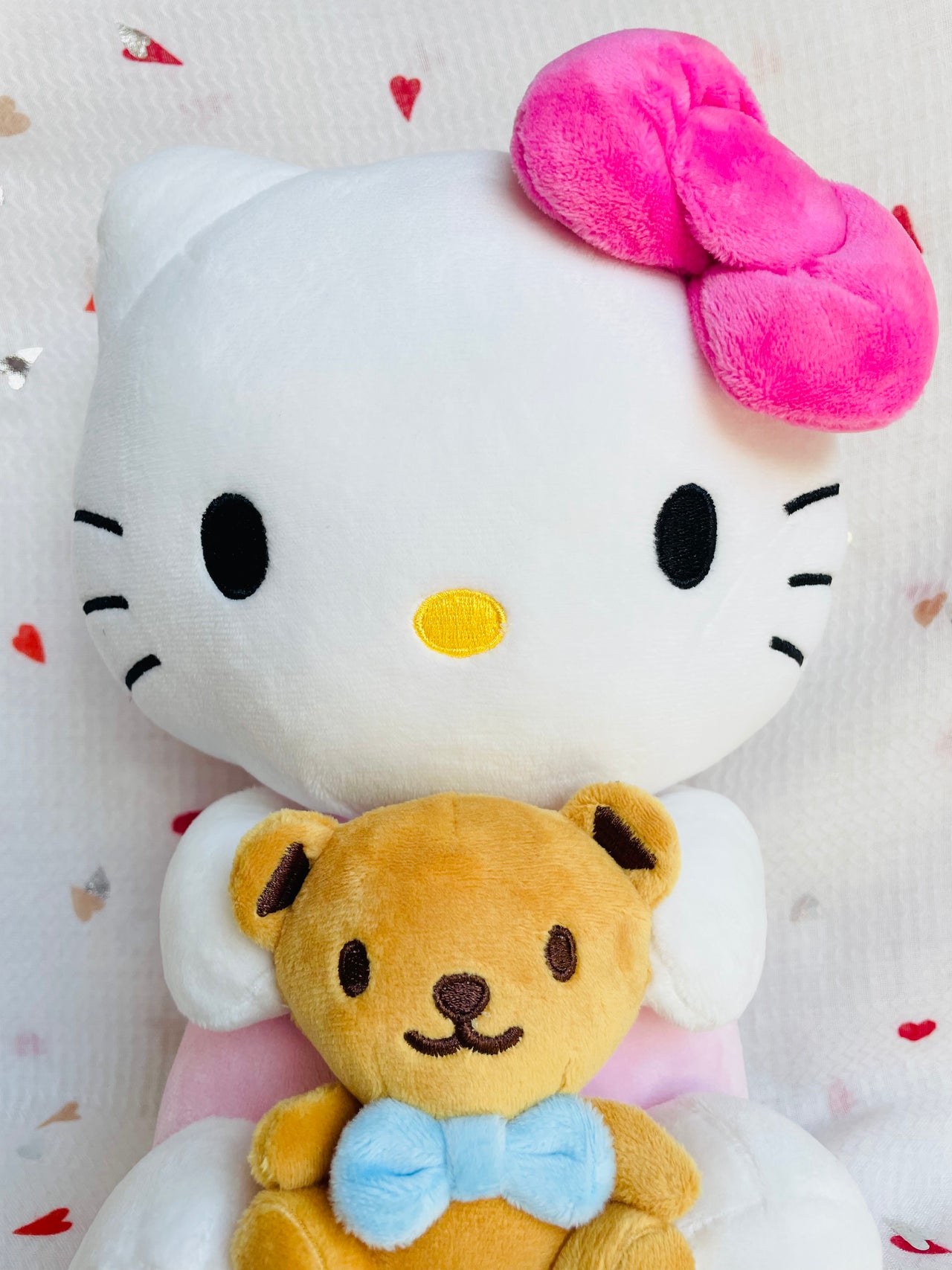 Sanrio Hello Kitty with Teddy Bear Plush 28cm Sanrio