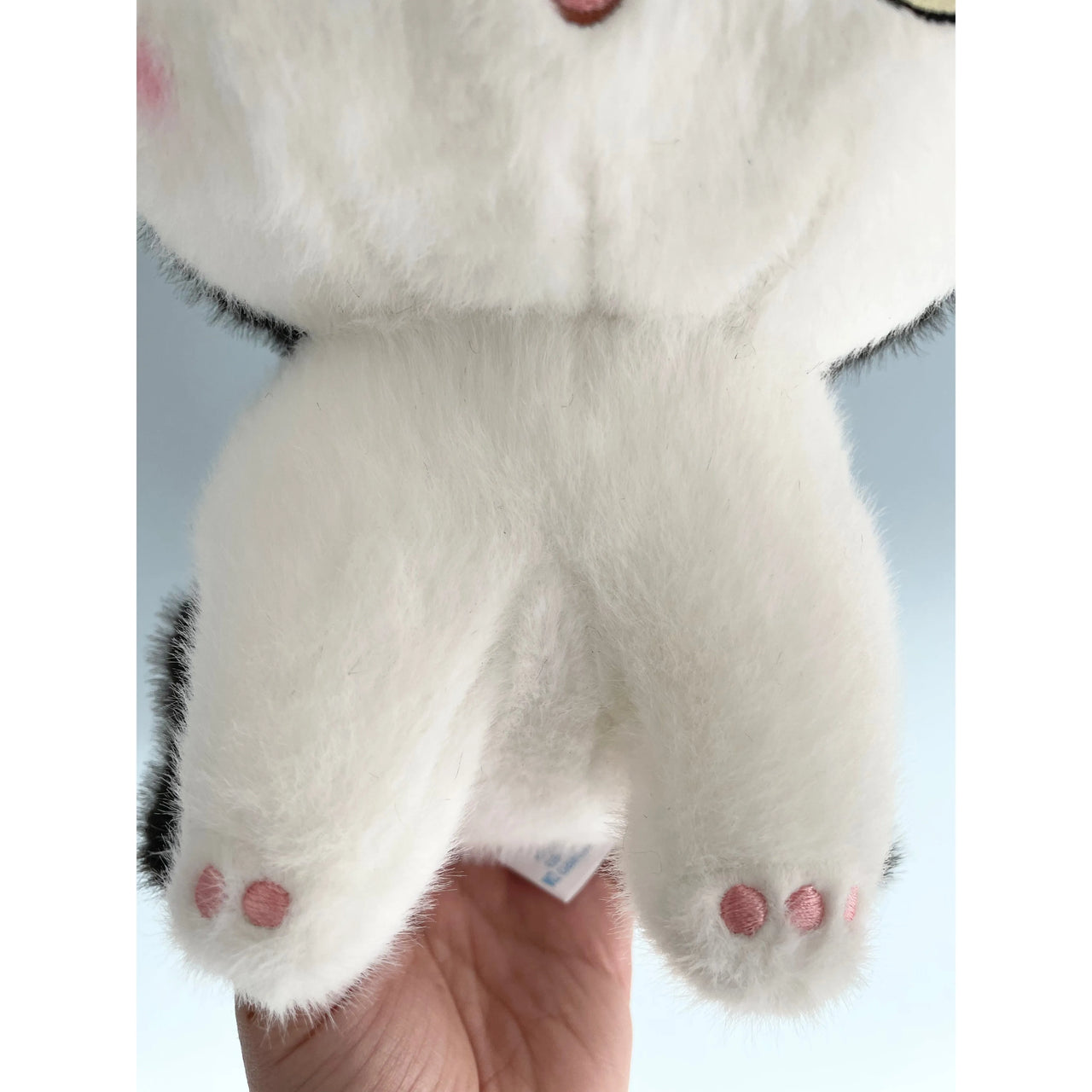 Kawaii 8" Black and White Cat Plush Unbranded