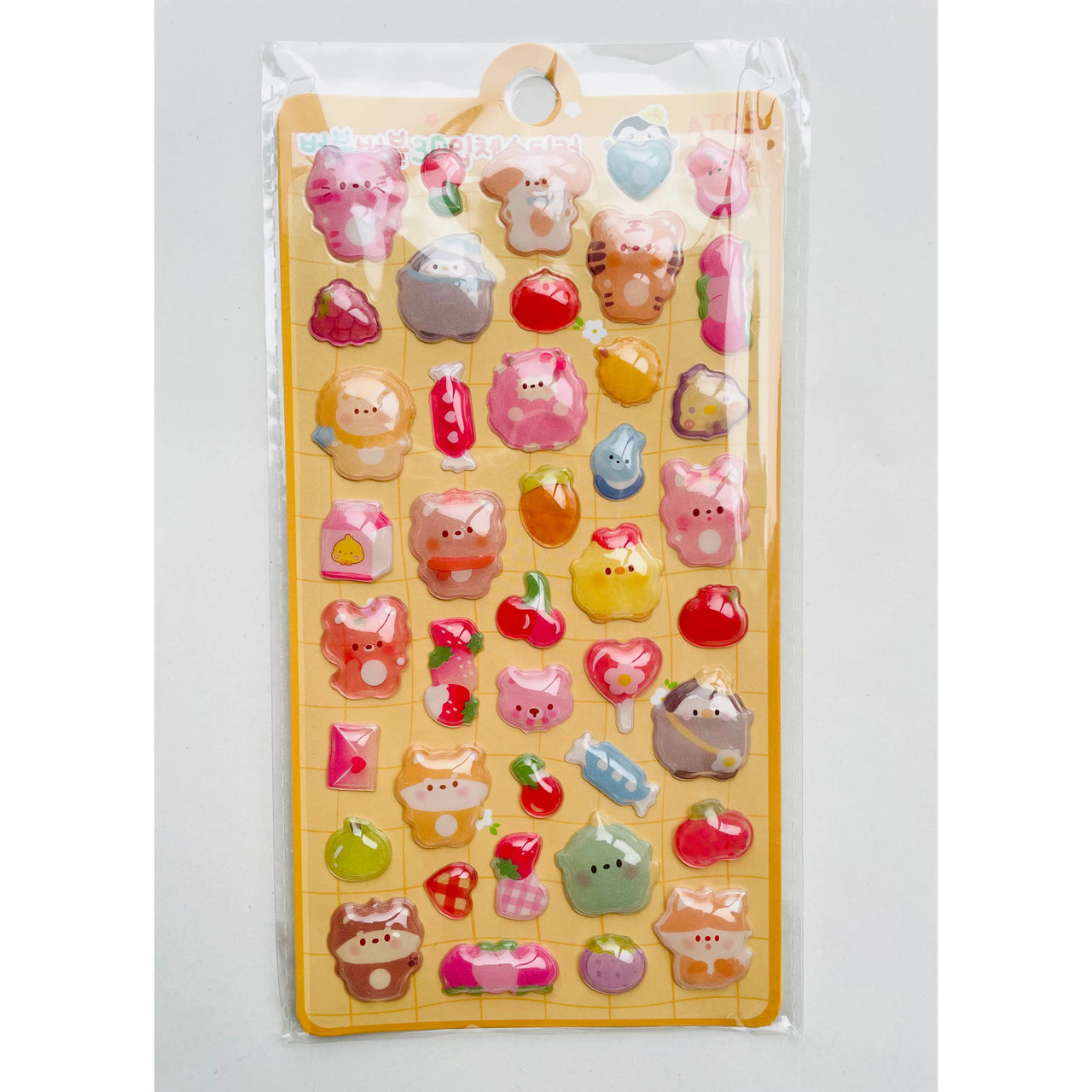 Bubble Puffy 3D Stickers Kawaii Cute Animals