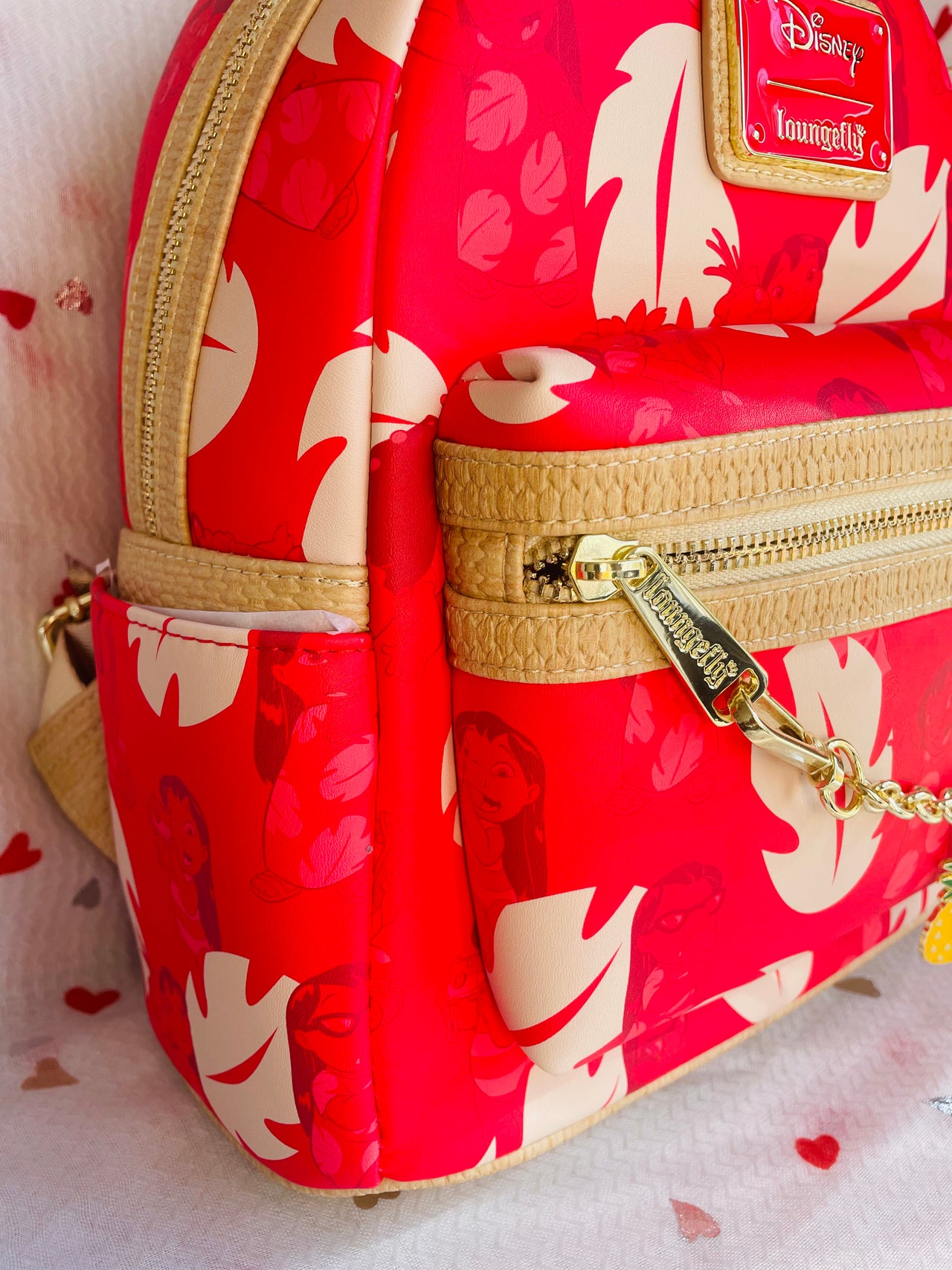 Loungefly Disney Lilo & Stitch Charm Cosplay Mini Backpack Loungefly