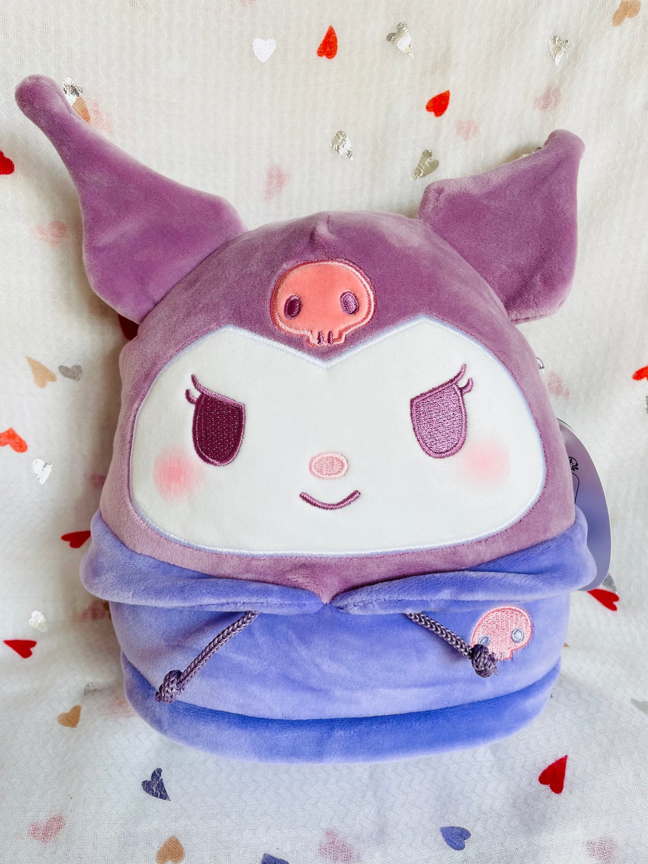 Squishmallows Sanrio 8" Hoodie Plush Kuromi Squishmallows