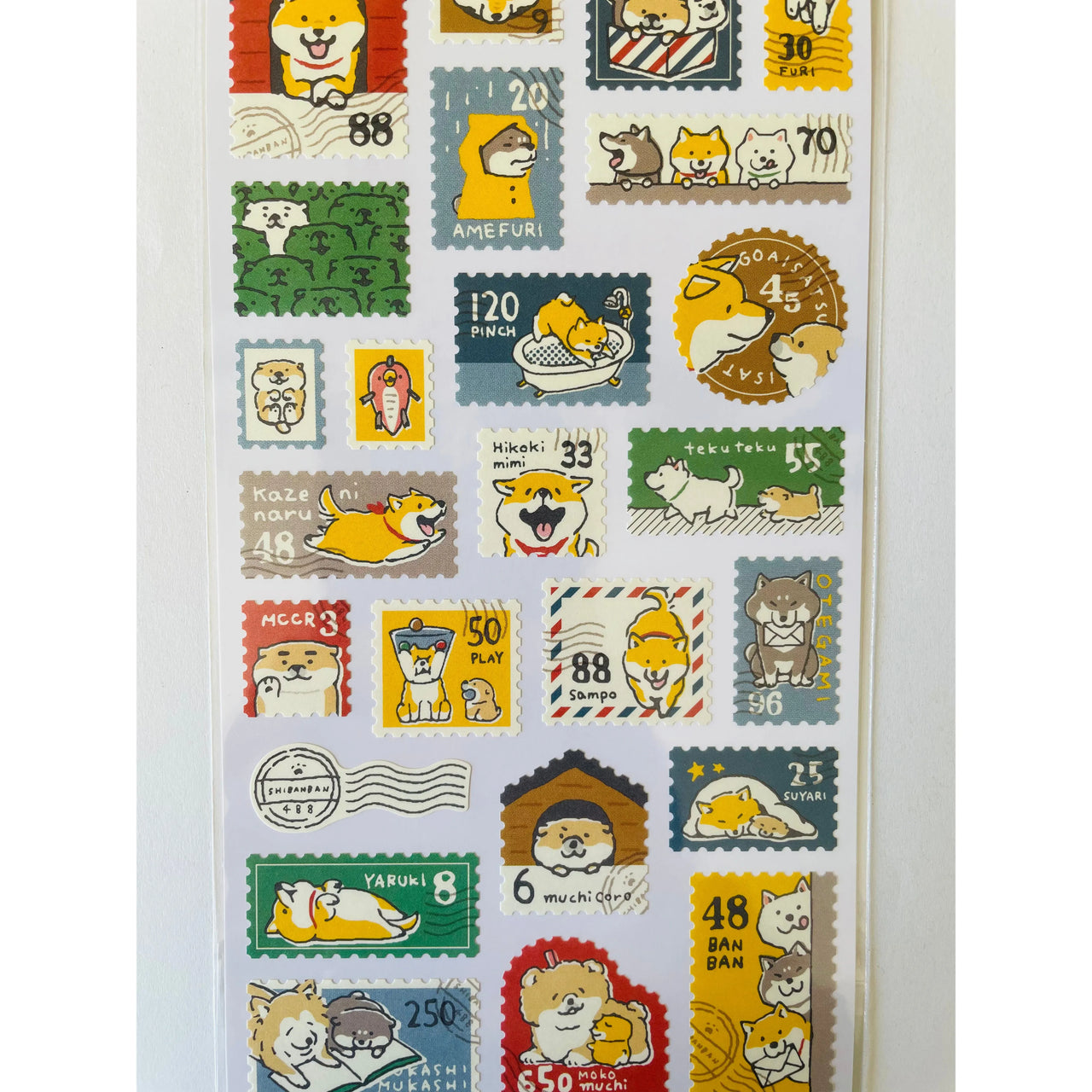 Japan Mind Wave Shibanban Shiba Inu Dog Stamps Stickers
