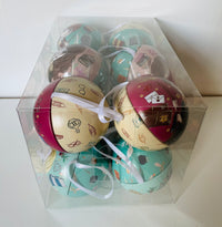 Hallmark Harry Potter Tin Bauble Christmas Ornaments Pack of 12