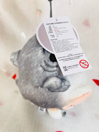 MofuSand Cream Cat Shark Costume Plush 13cm Mofusand