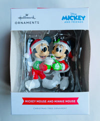 Hallmark Collectable Disney Ornament Festive Mickey & Minnie Mouse