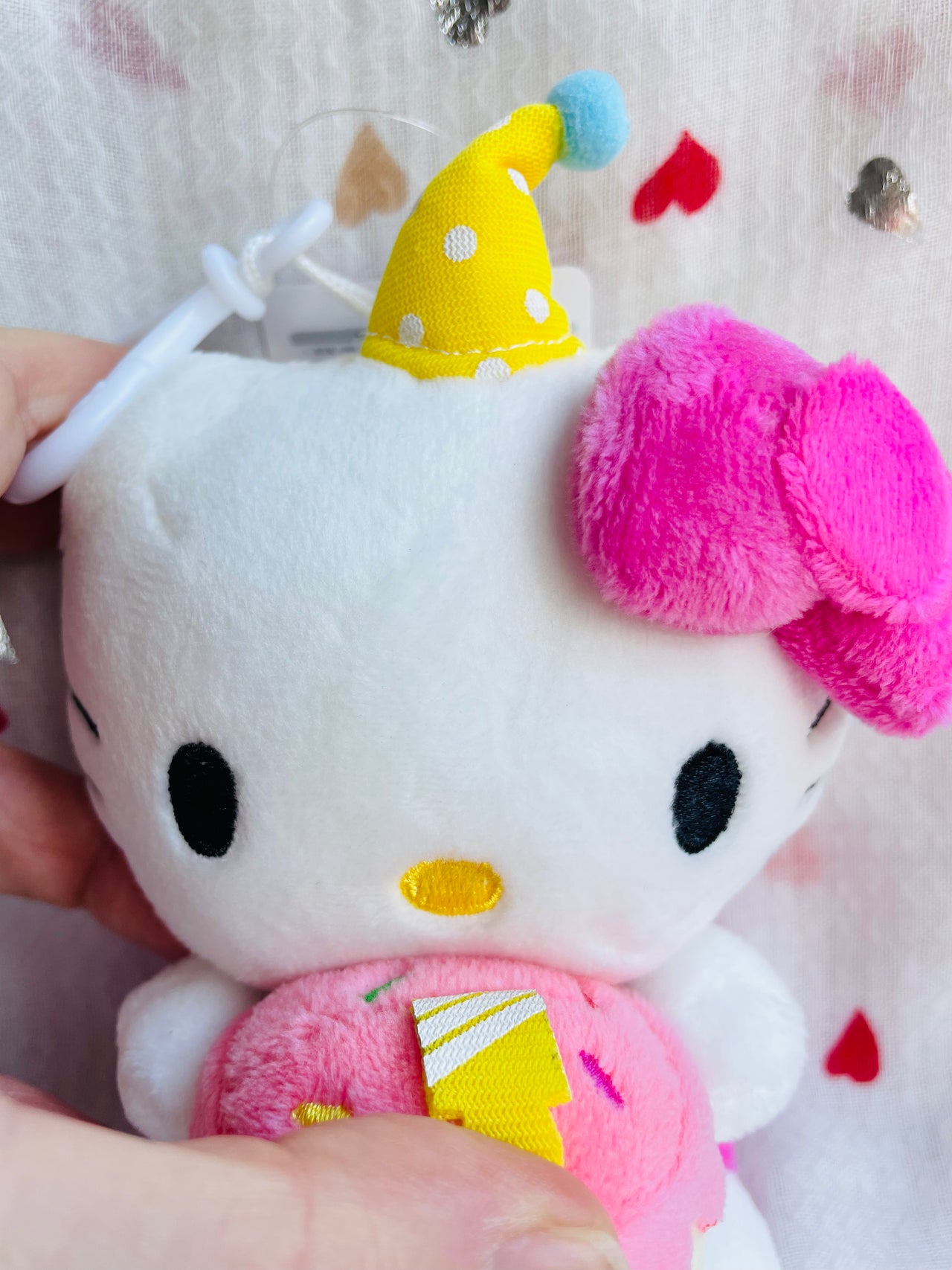 Sanrio Birthday Cake Plush Keychain 13cm Hello Kitty Sanrio
