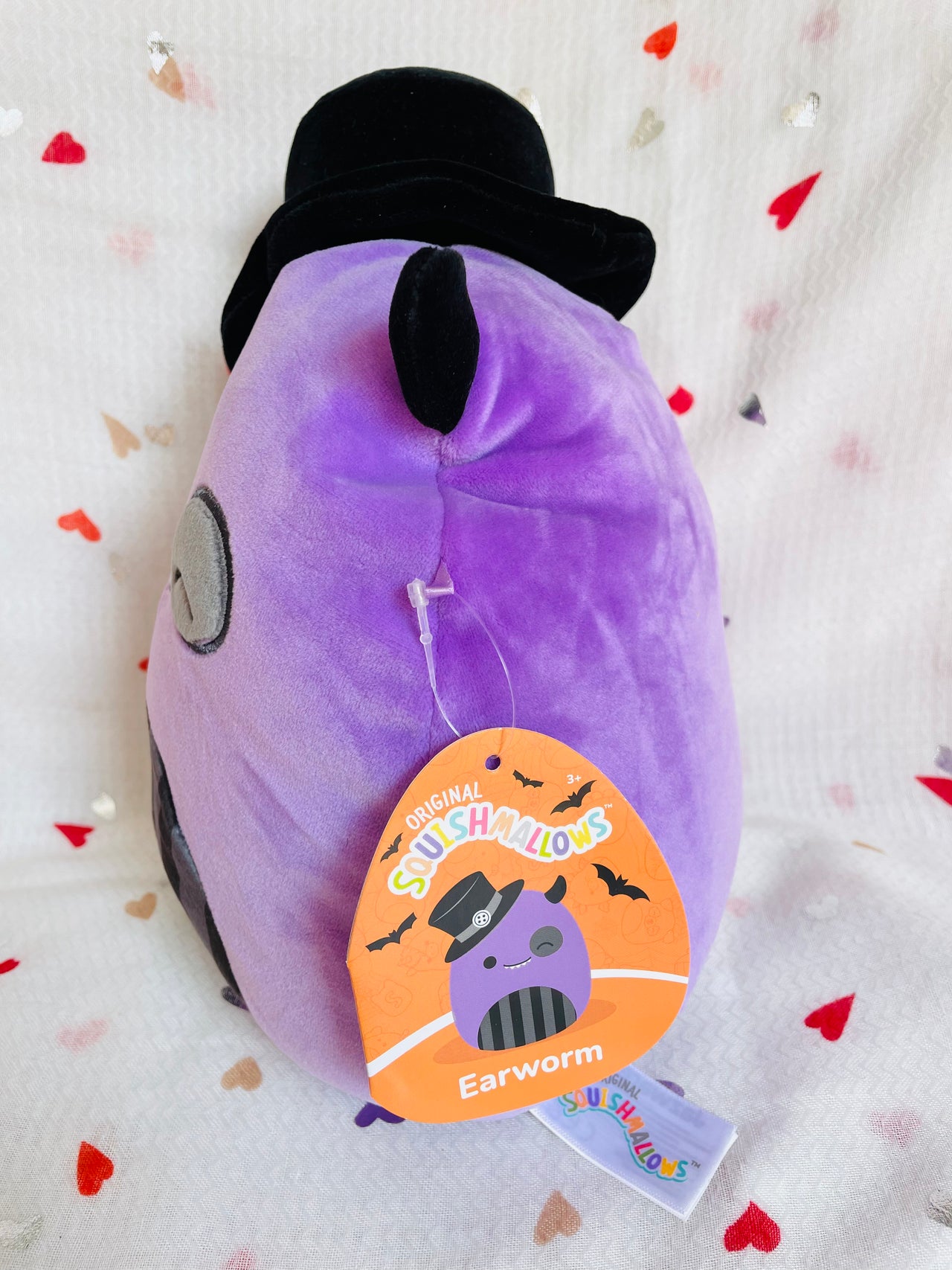 Squishmallows Halloween 7.5" Plush Earworm the Purple Monster Squishmallows