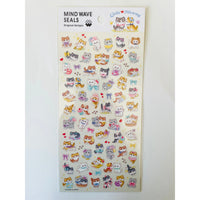 Japan Mind Wave Seals Little Mewny Kawaii Kittens Stickers Sheet