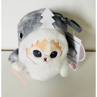 MofuSand Cream Cat Shark Costume Plush 13cm