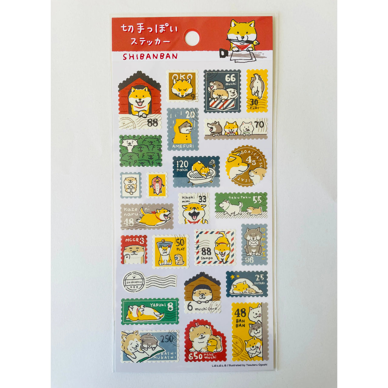 Japan Mind Wave Shibanban Shiba Inu Dog Stamps Stickers