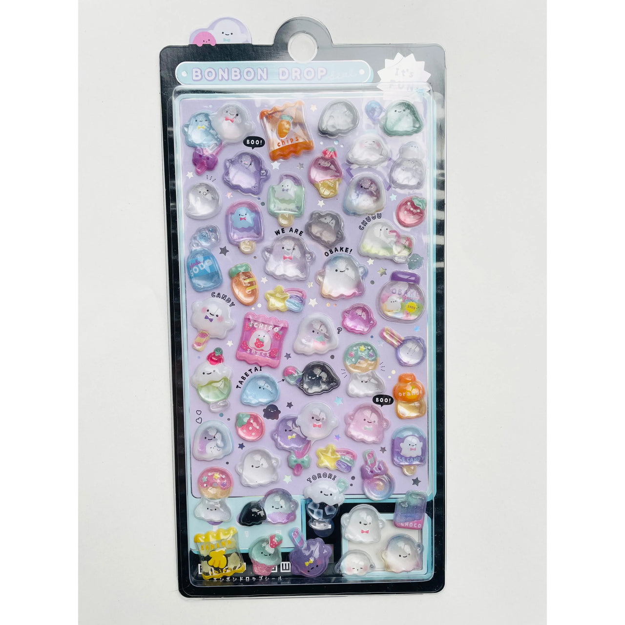 3D Crystal Stickers BonBon Drop BonBonland Cute Monster Ghosties