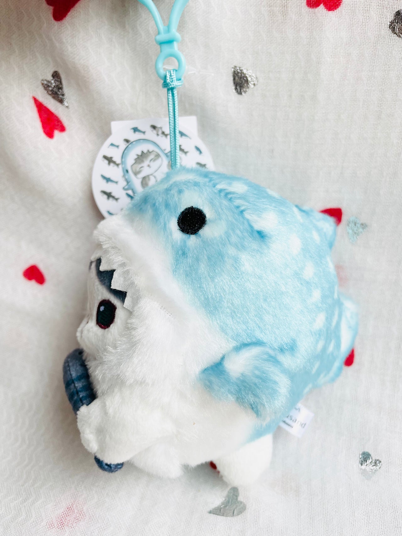 MofuSand Blue Bay Cat Shark Costume Plush 13cm Mofusand
