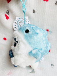 MofuSand Blue Bay Cat Shark Costume Plush 13cm Mofusand