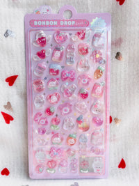 3D Crystal Stickers BonBon Drop Bonbonland Pink Bunny Kawaii Toys